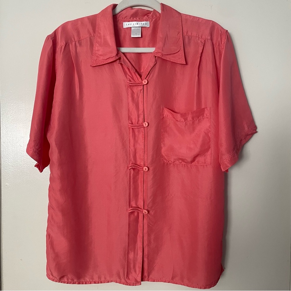 3‎ for $25! The Limited Coral Silk relaxed Shirt, size small
